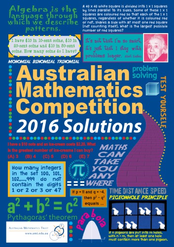 Australian Mathematics Competition 2016 Solutions Amt