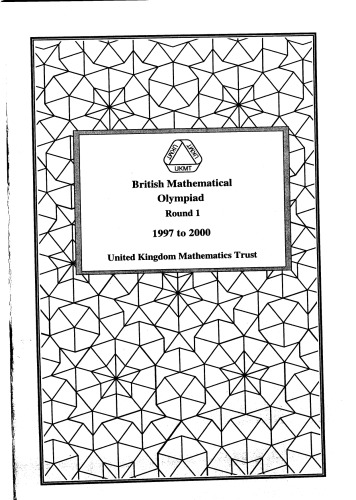 British Mathematical Olympiad Round 1 19972000 Ukmt