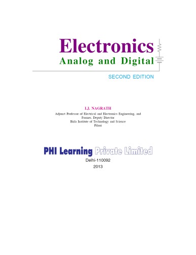 Electronics Second Edition I J Nagrath