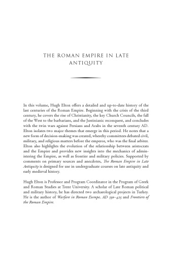 The Roman Empire In Late Antiquity A Political And Military History Hugh Elton