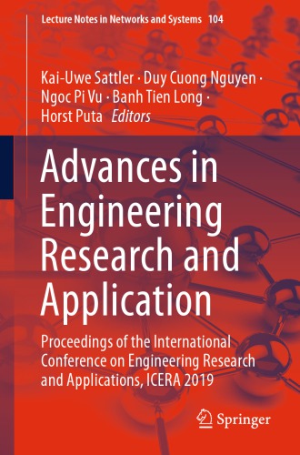 Advances In Engineering Research And Application Editors Kaiuwe Sattler