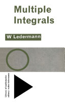 Multiple Integrals Illustrated Ledermann W