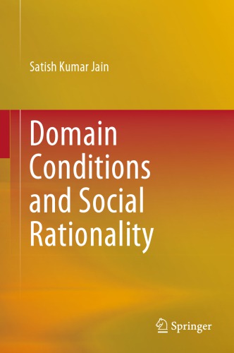 Domain Conditions And Social Rationality Satish Kumar Jain