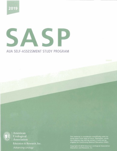 Aua Selfassessment Study Program 2019 The American Board Of Urology Examination Committee