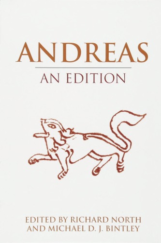 Andreas An Edition Richard North Michael D J Bintley Eds