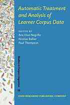 Automatic Treatment And Analysis Of Learner Corpus Data Daz Negrillo