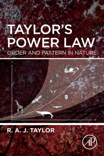 Taylors Power Law Order And Pattern In Nature 1st Edition Raj Taylor