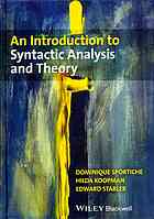 An Introduction To Syntactic Analysis And Theory D Sportiche
