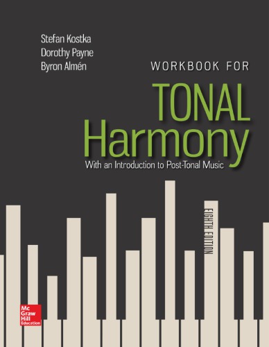 Workbook For Tonal Harmony 8th Edition Stefan Kostka