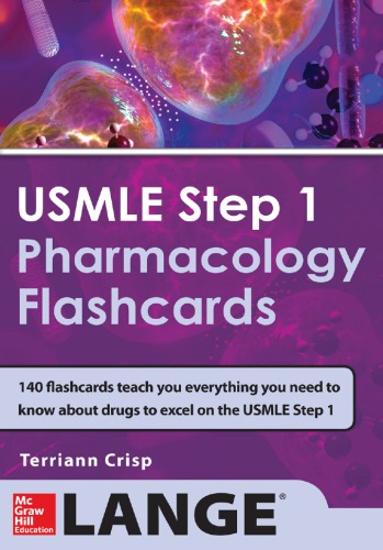 Usmle Step 1 Pharmacology Review Flash Cards 1st Terriann Crisp