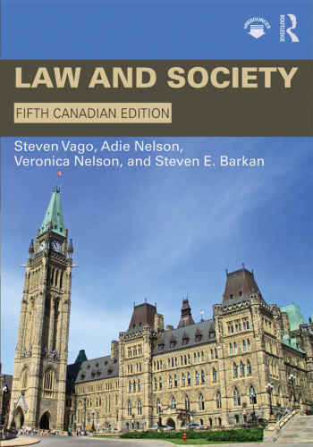 Law And Society 5th Edition Steven Vago Adie Nelson Veronica Nelson Steven E Barkan