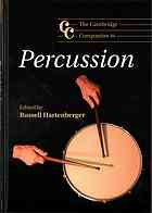 The Cambridge Companion To Percussion Hartenberger Russell Ed