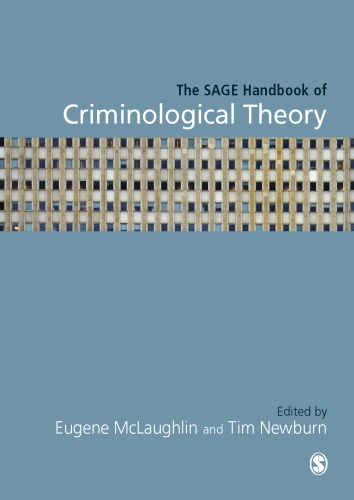 The Sage Handbook Of Criminological Theory 1st Edition Eugene Mclaughlin