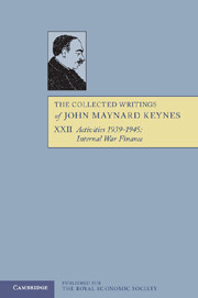 Activities 19391945 Internal War Finance 2nd Ed Keynes John Maynard