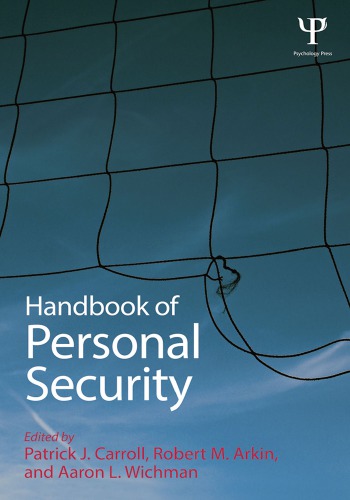 Handbook Of Personal Security Hardcover Patrick J Carroll Robert M Arkin Aaron L Wichman