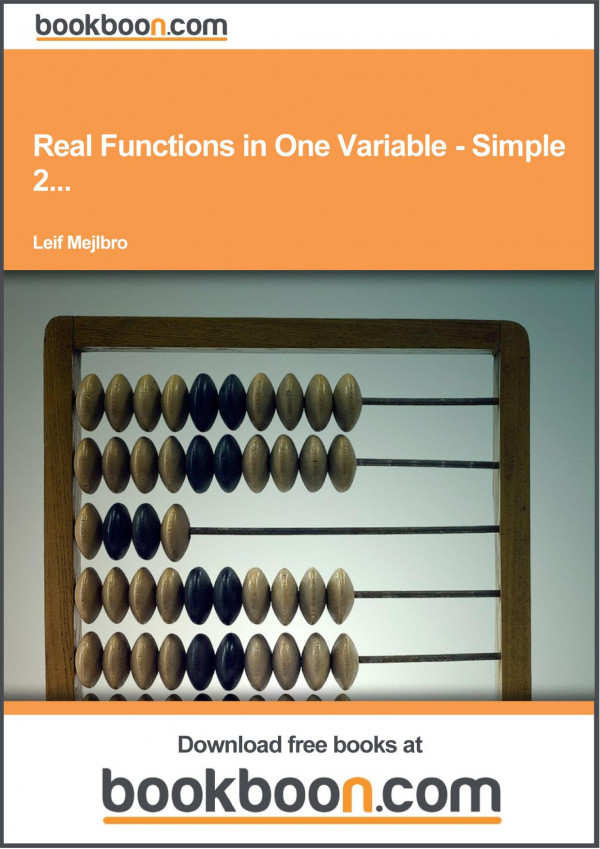 Real Functions In One Variable Calculus 1c5 Simple Differential Equations 2 Leif Mejlbro