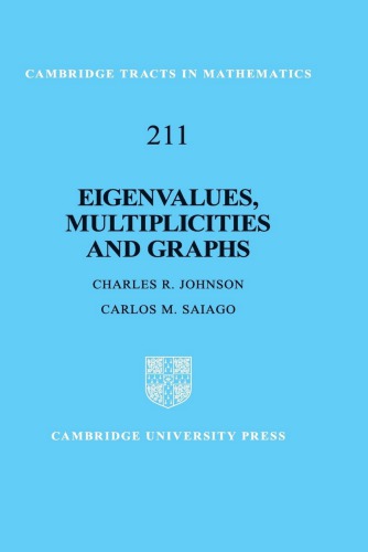 Eigenvalues Multiplicities And Graphs Charles R Johnson Carlos M Saiago