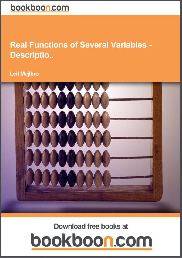 Calculus 2c02real Functions In Several Variablesexamples Of Description Of Curves Partial Derivatives Gradient Directional Derivative And Taylors Formula Leif Mejlbro