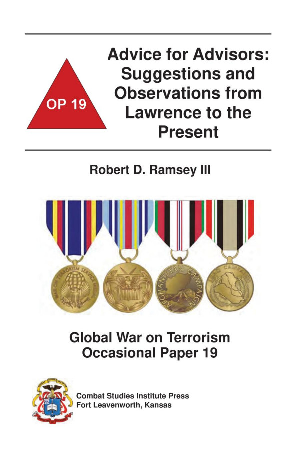 Advice For Advisors Suggestions And Observations From Lawrence To The Present Robert D Ramsey Iii