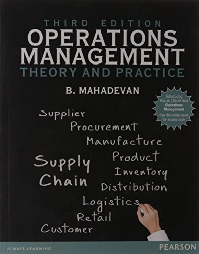 Operations Management Theory And Practice B Mahadevan Mahadevan