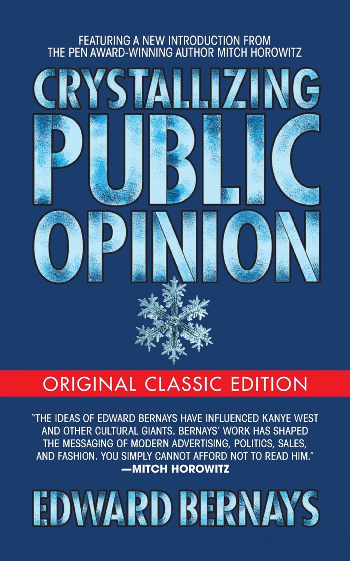 Crystallizing Public Opinion Original Classic Edition Retail Edward Bernays