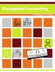 Managerial Accounting Kurt Heisinger Joe Hoyle