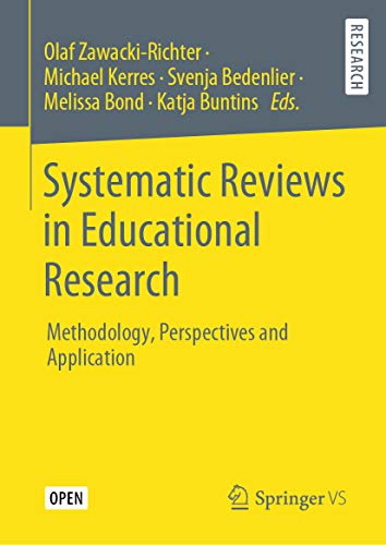 Systematic Reviews In Educational Research Olaf Zawacki Richter