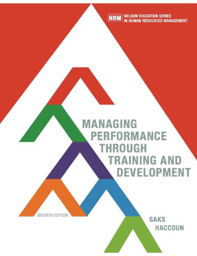 Managing Performance Through Training And Development 7th Edition Belcourt
