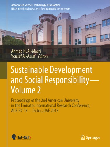 Sustainable Development And Social Responsibility Volume 2 1st Edition Almasri