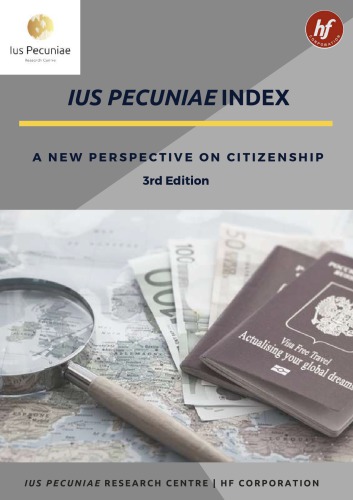 Ius Pecuniae Index A New Perspective On Citizenship 3rd Edition Ius Pecuniae Research Centre