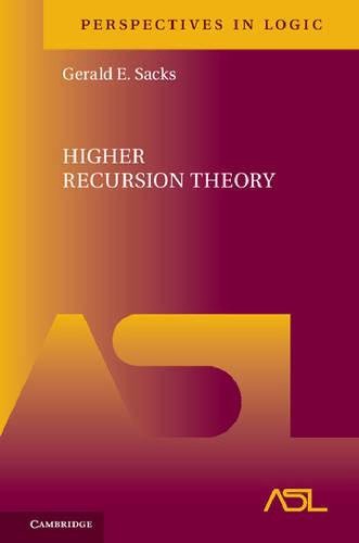 Higher Recursion Theory Gerald E Sacks