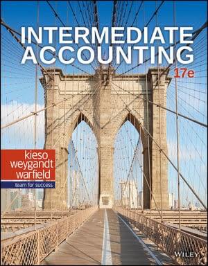 Intermediate Accounting 17th Edition Donald E Kieso Jerry J Weygandt