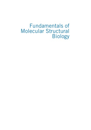 Fundamentals Of Molecular Structural Biology Subrata Pal