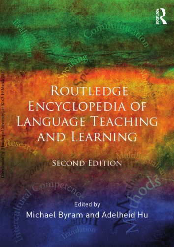 Routledge Encyclopedia Of Language Teaching And Learning 2nd Michael Byram