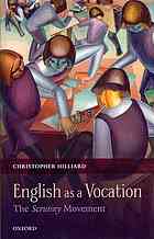 English As A Vocation The Scrutiny Movement Hilliard