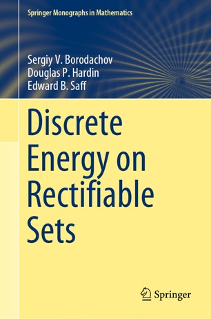 Discrete Energy On Rectifiable Sets 1st Ed 2019 Sergiy V Borodachov