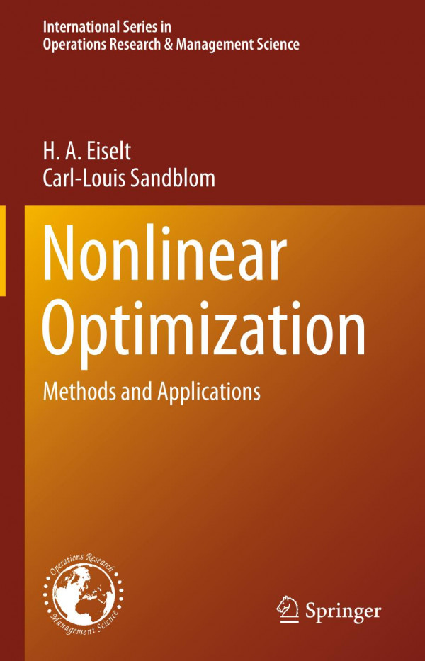 Nonlinear Optimization Methods And Applications 1st Ed 2019 H A Eiselt