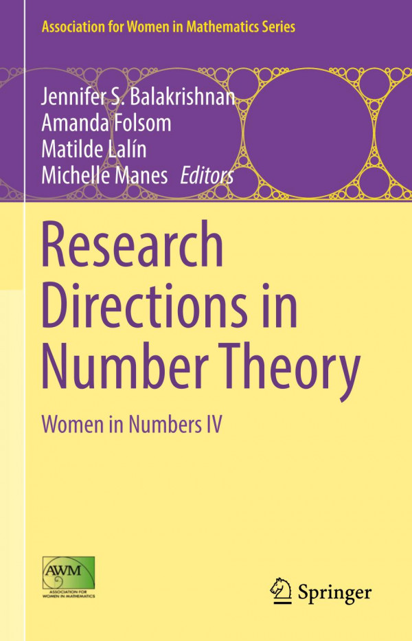 Research Directions In Number Theory Women In Numbers Iv 1st Ed 2019 Jennifer S Balakrishnan