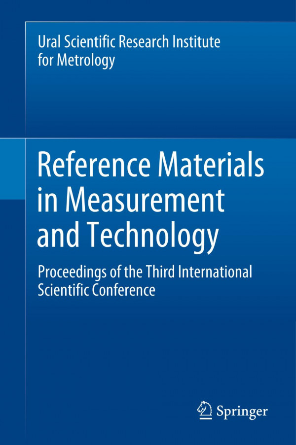 Reference Materials In Measurement And Technology Proceedings Of The Third International Scientific Conference 1st Ed 2020 Sergei V Medvedevskikh
