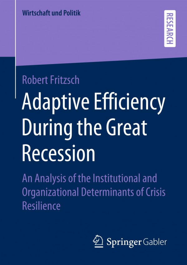 Adaptive Efficiency During The Great Recession An Analysis Of The Institutional And Organizational Determinants Of Crisis Resilience 1st Ed 2019 Robert Fritzsch