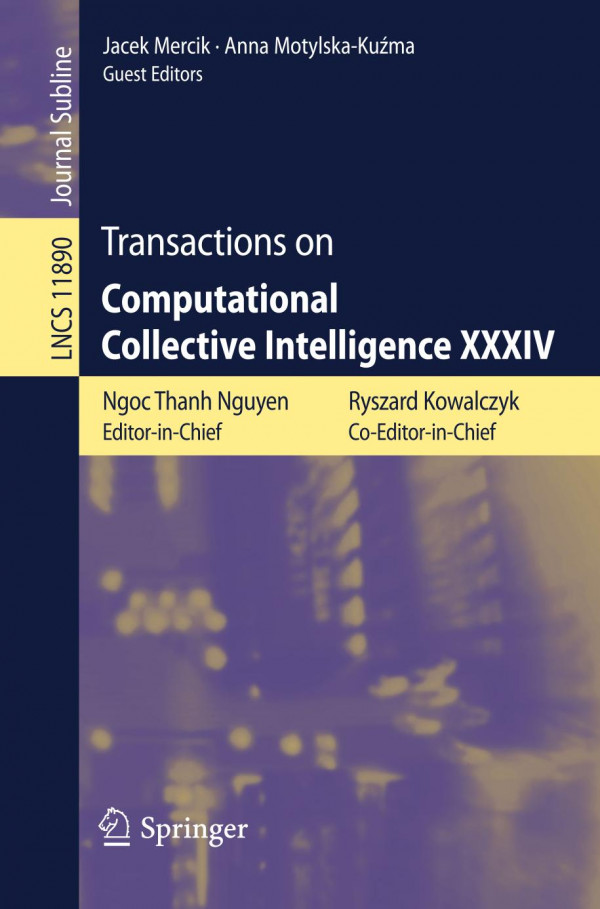 Transactions On Computational Collective Intelligence Xxxiv 1st Ed 2019 Ngoc Thanh Nguyen