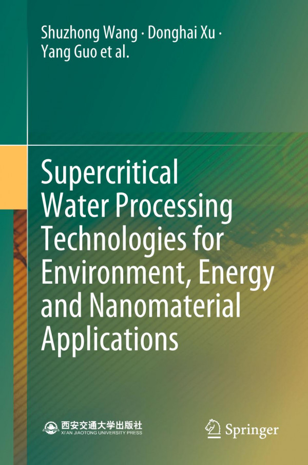 Supercritical Water Processing Technologies For Environment Energy And Nanomaterial Applications 1st Ed 2020 Shuzhong Wang