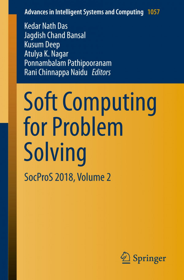 Soft Computing For Problem Solving Socpros 2018 Volume 2 1st Ed 2020 Kedar Nath Das
