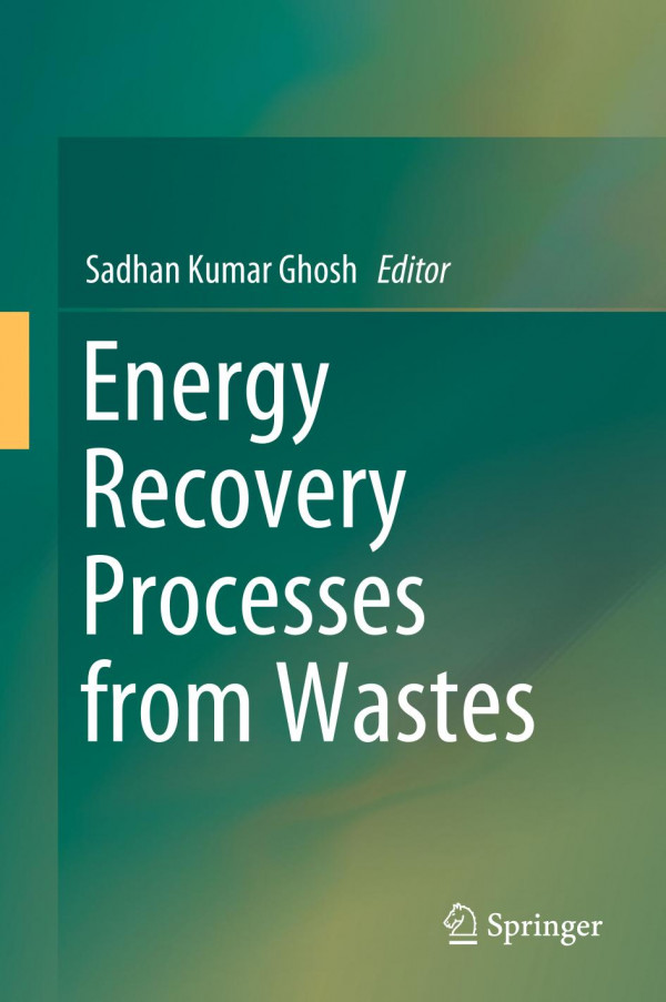 Energy Recovery Processes From Wastes 1st Ed 2020 Sadhan Kumar Ghosh