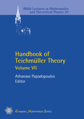 Handbook Of Teichmuller Theory Volume Vii Papadopoulos Athanase