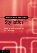 The Cambridge Handbook Of Stylistics Peter Stockwell Sara Whiteley