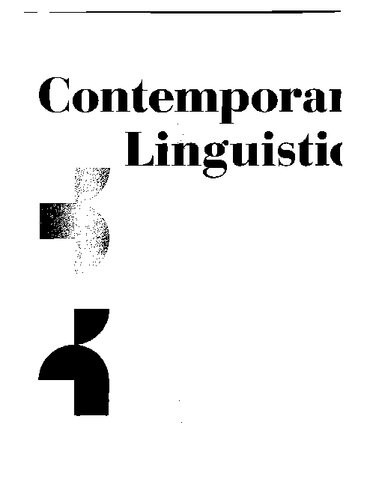 Contemporary Linguistics An Introduction 7th Edition William Ogrady