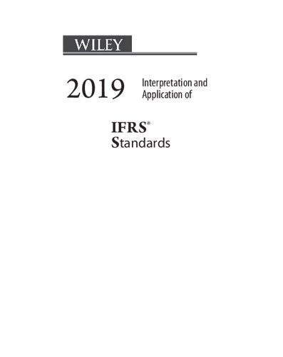 Wiley Interpretation And Application Of Ifrs Standards 1st Edition Pkf International Ltd