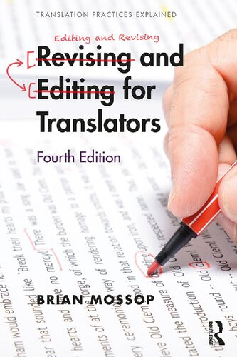 Revising And Editing For Translators 4th Edition Brian Mossop