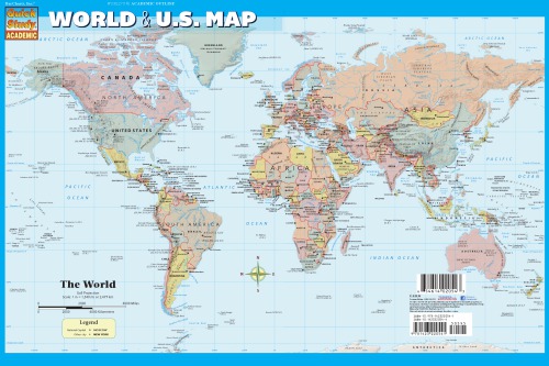 World Us Map Barcharts Inc